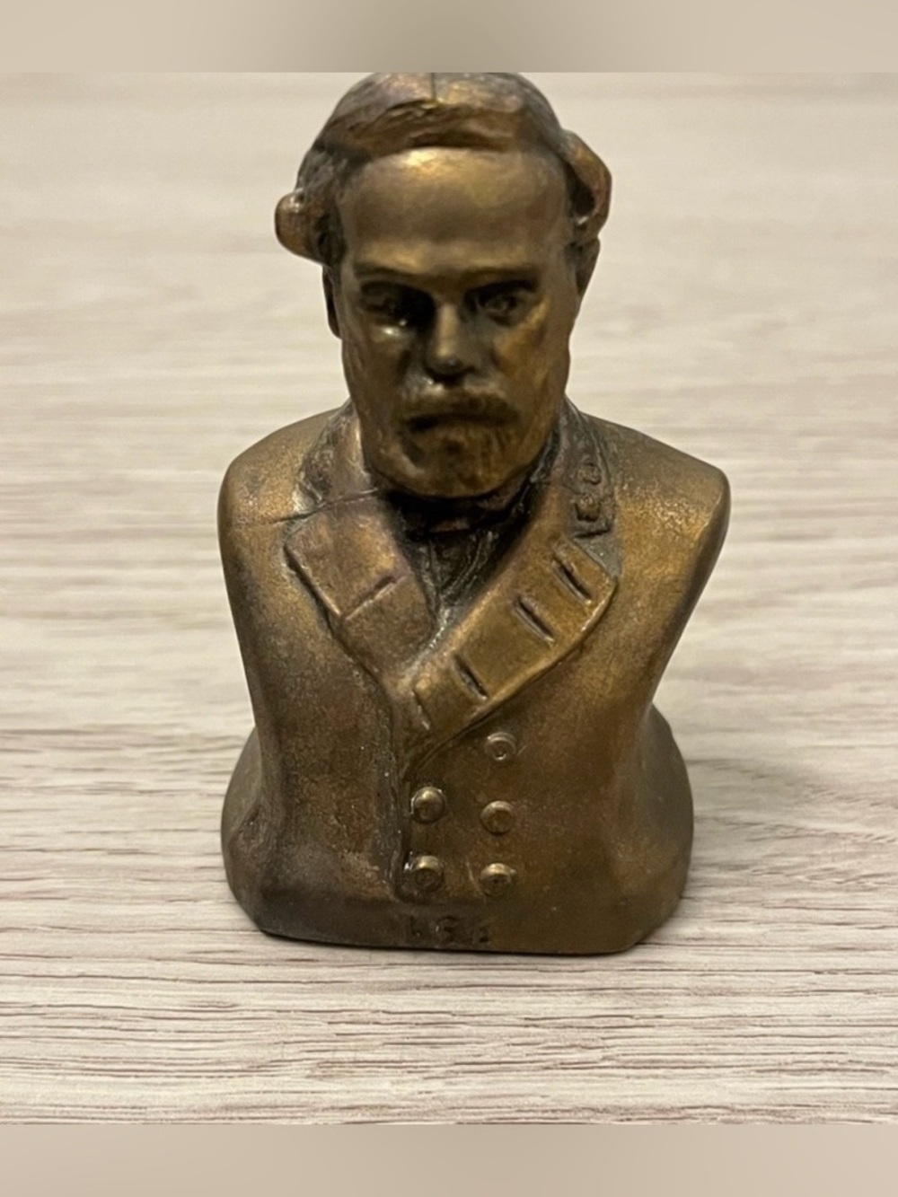 Robert E Lee Miniature Signature Statue Bust American Civil War Monument